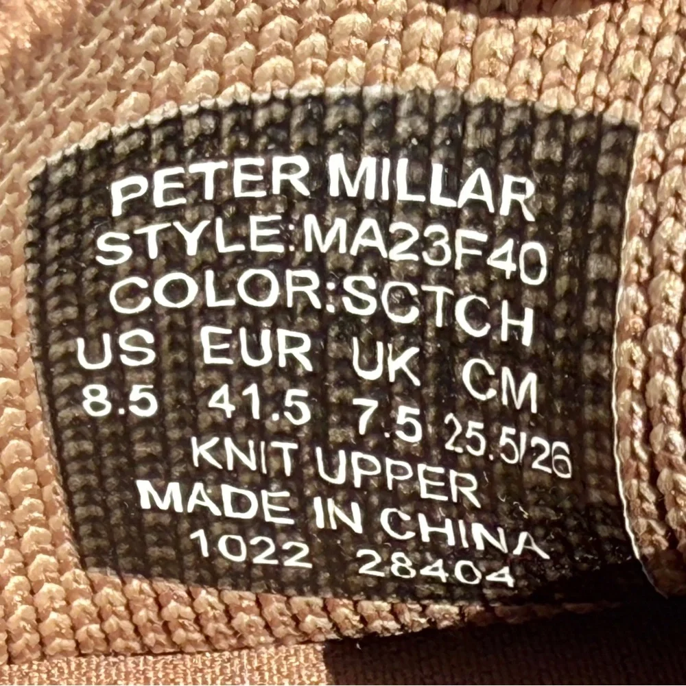 PETER MILLAR Men’s Cruise Crown Knit Driver Shoe Loafer in Scotch Size 8.5
